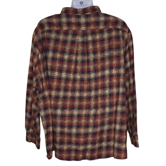 Solaris Mens Flannel Button-Up Shirt 3XB Long Sleeve Flannel - Picture 3 of 5